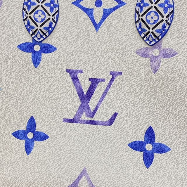 Louis vuitton original monogram canvas onthego MM M22975 blue