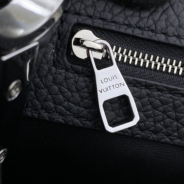 Louis vuitton original calfskin capucines MM handbag M59883 black
