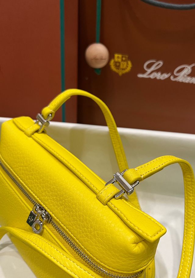 Loro Piana original calfskin extra pocket pouch L19 FAN4045 yellow