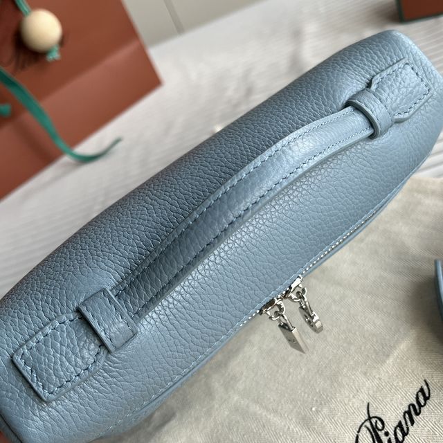 Loro Piana original calfskin extra pocket pouch L19 FAN4045 light blue