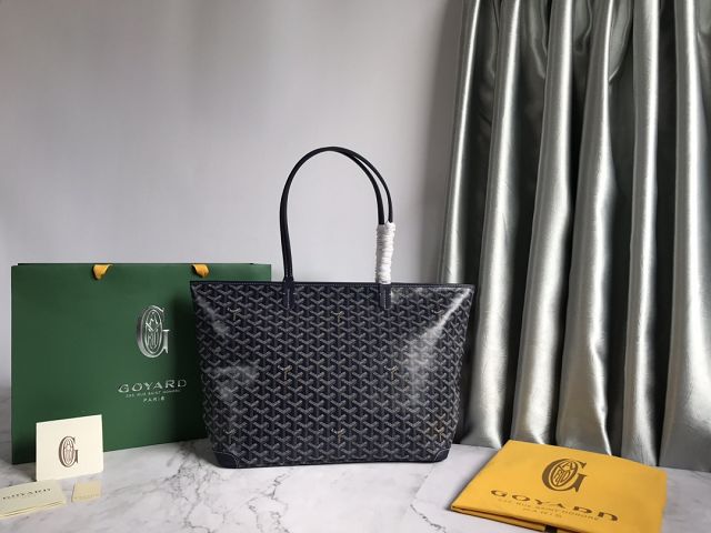 Goyard original canvas artois MM bag GY0034 navy blue