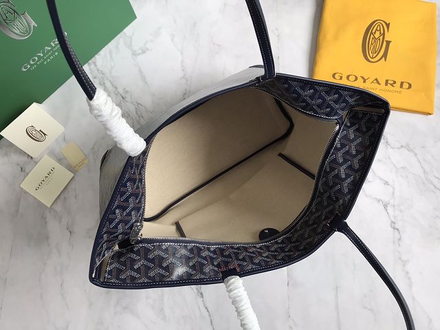 Goyard original canvas artois MM bag GY0034 navy blue