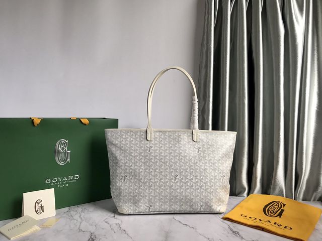 Goyard original canvas artois MM bag GY0034 white