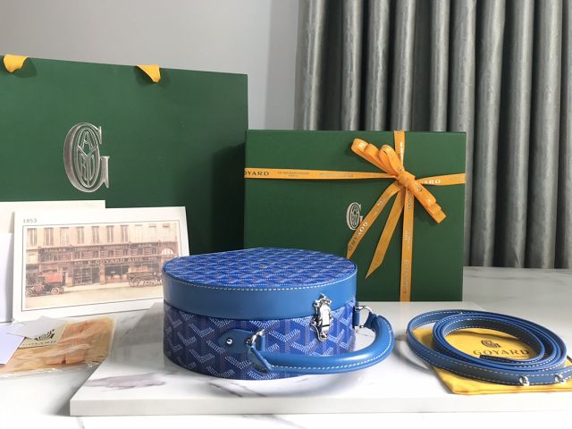 Goyard original canvas alto hatbox bag GY0037 blue