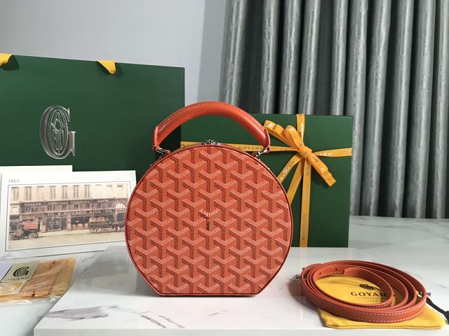 Goyard original canvas alto hatbox bag GY0037 orange