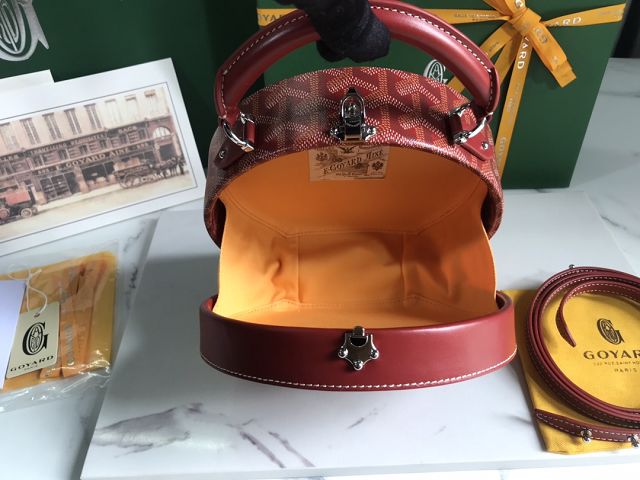 Goyard original canvas alto hatbox bag GY0037 red