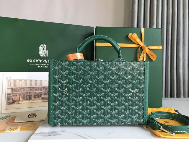 Goyard original canvas grand hotel trunk bag GY0036 green