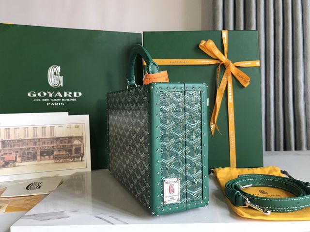 Goyard original canvas grand hotel trunk bag GY0036 green