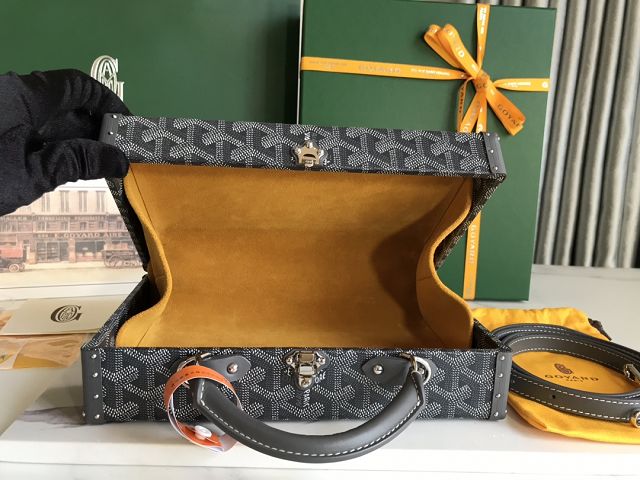 Goyard original canvas grand hotel trunk bag GY0036 grey