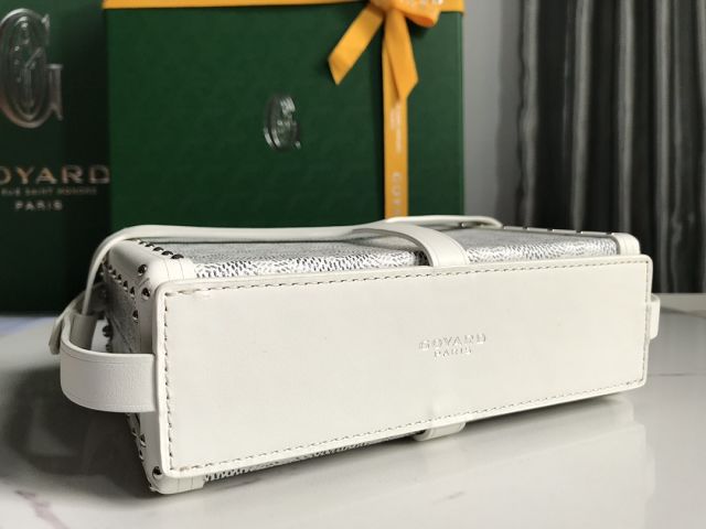 Goyard original canvas minaudiere trunk bag GY0039 white