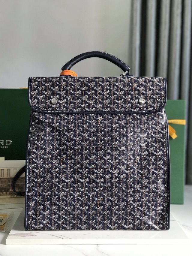 Goyard original canvas saint leger backpack GY0001 navy blue