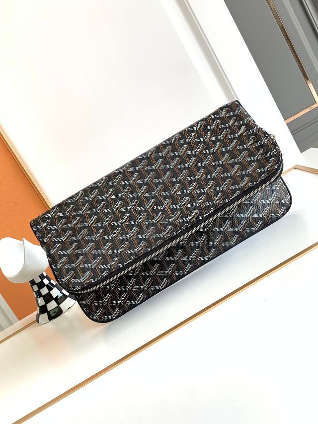 Goyard original calfskin&canvas sainte marie MM clutch GY0020 brown