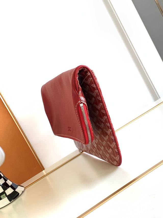 Goyard original calfskin&canvas sainte marie MM clutch GY0020 red