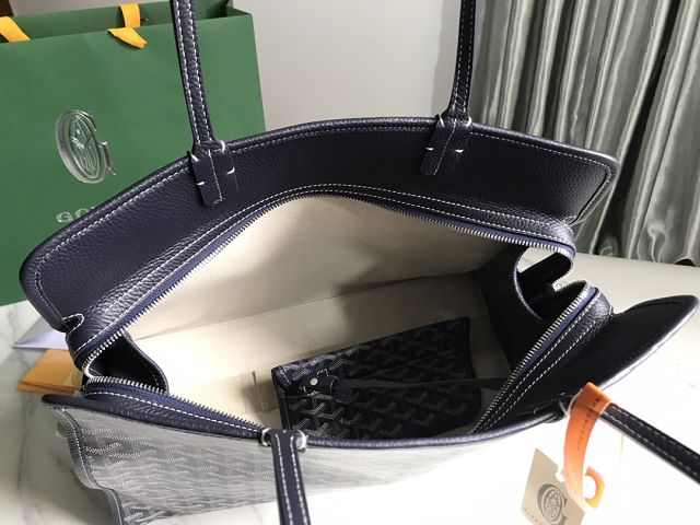 Goyard original canvas hardy PM bag GY0051 navy blue