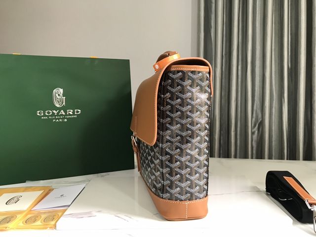 Goyard original canvas messenger bag PM GY0052 brown