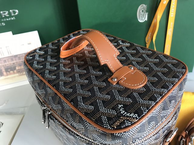 Goyard original canvas muse vanity case GY0052 black&brown