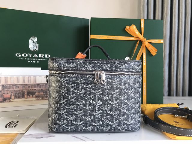 Goyard original canvas muse vanity case GY0052 grey