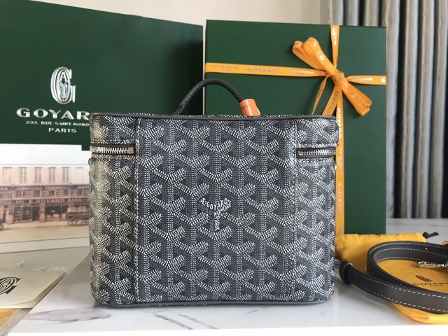 Goyard original canvas muse vanity case GY0052 grey