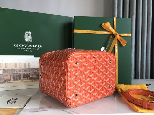 Goyard original canvas muse vanity case GY0052 orange