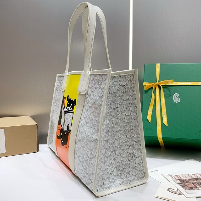 Goyard original canvas villette shopping tote bag GY0026 white