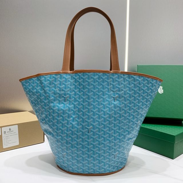 Goyard original cotton belharra tote bag GY0056 blue