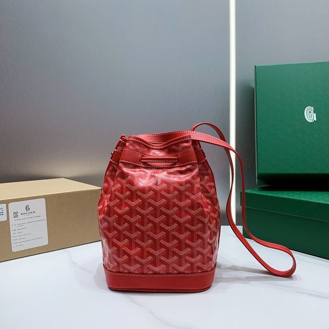 Goyard original canvas petit flot bucket bag GY0054 red