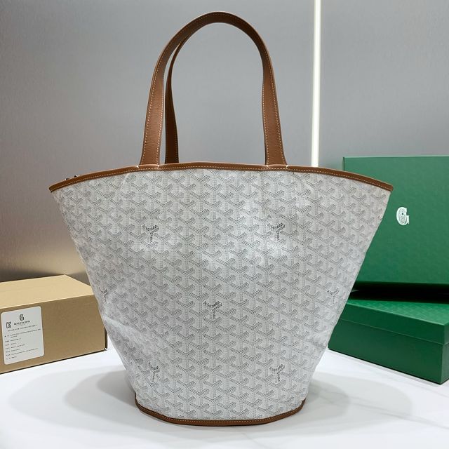 Goyard original cotton belharra tote bag GY0056 white