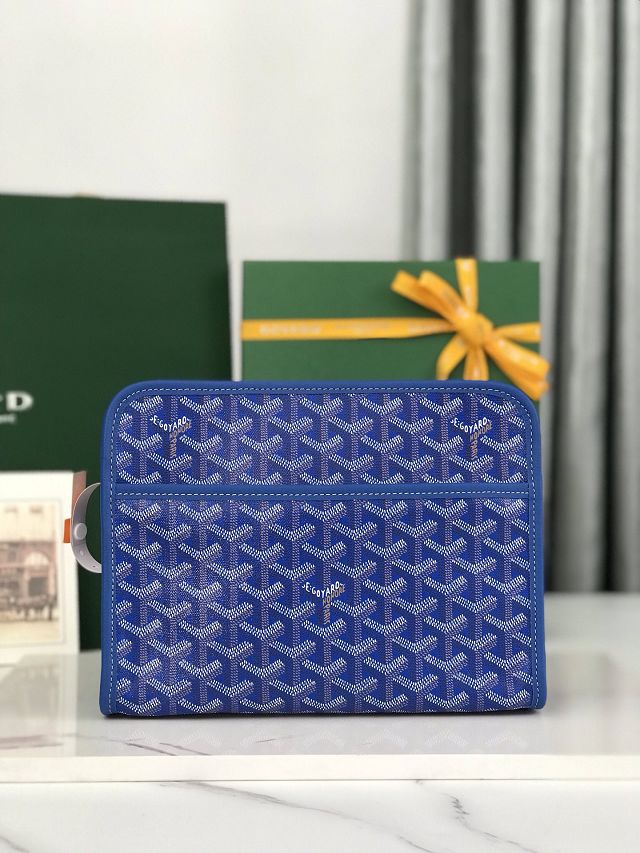 Goyard original canvas clutch GY0008 blue