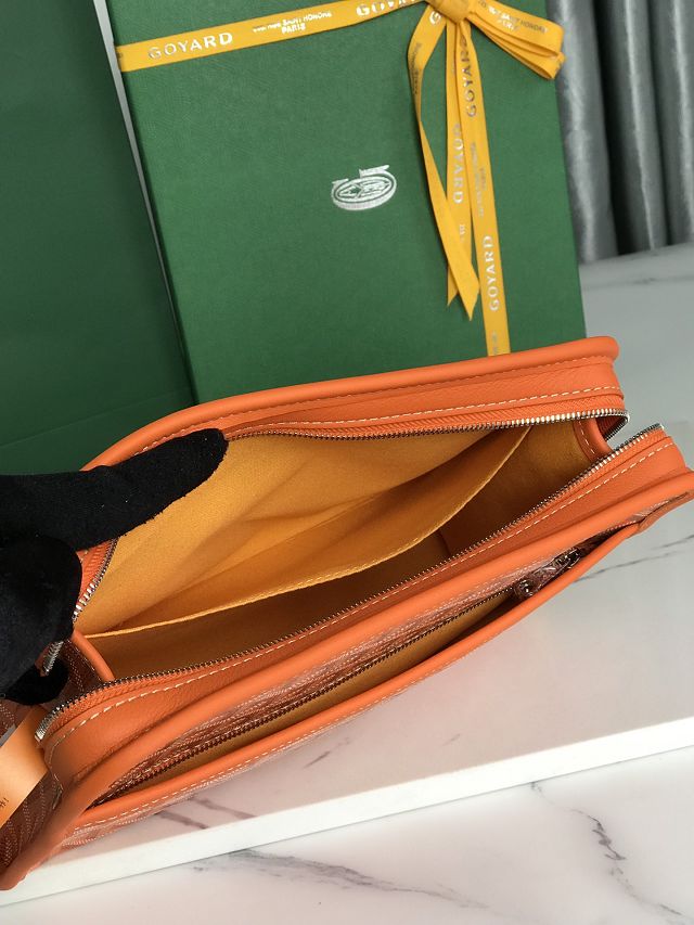 Goyard original canvas clutch GY0008 orange