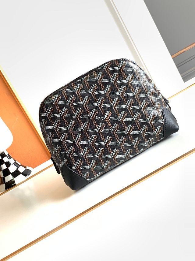 Goyard original canvas vendome cosmetic pouch GY0059 black