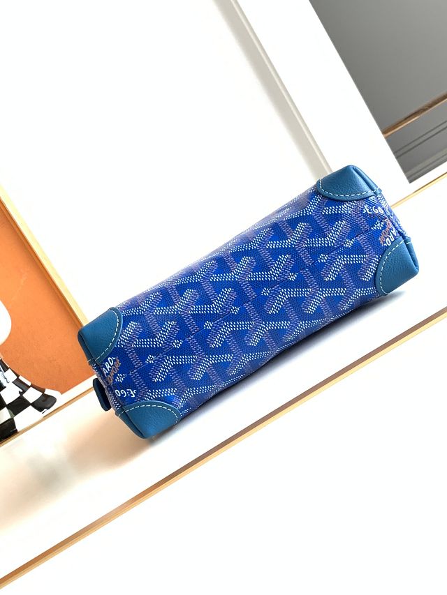 Goyard original canvas vendome cosmetic pouch GY0059 blue