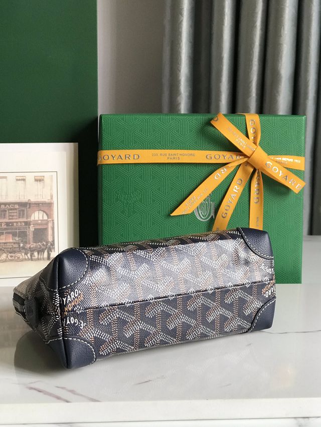 Goyard original canvas vendome cosmetic pouch GY0059 navy blue