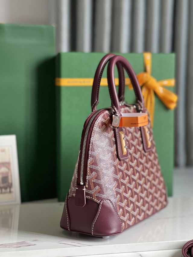 Goyard original canvas vendome mini bag GY0061 burgundy