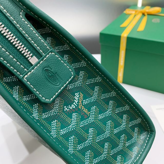 Goyard original canvas large clutch GY0063 green