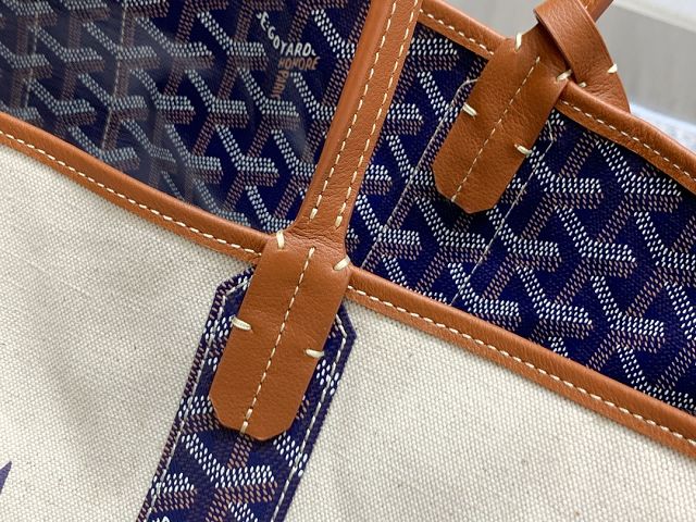 Goyard original cotton saint louis PM bag GY0064 navy blue