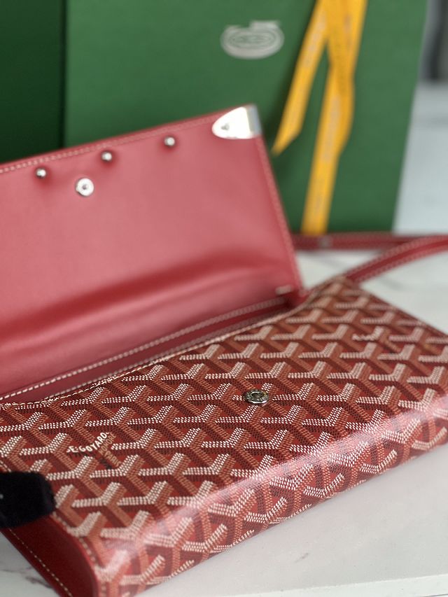 Goyard original canvas monte-c                                   arlo PM clutch GY0071 red