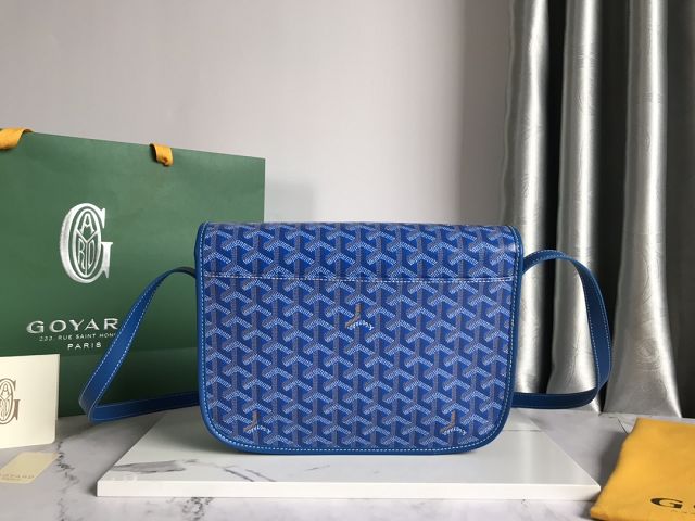 Goyard original canvas belvedere MM bag GY0072 blue