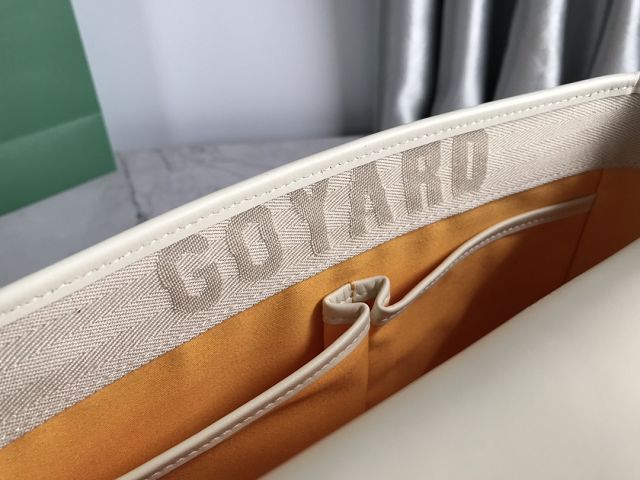 Goyard original canvas belvedere MM bag GY0072 white