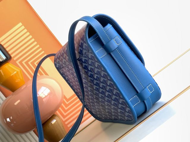 Goyard original canvas belvedere MM bag GY0073 blue