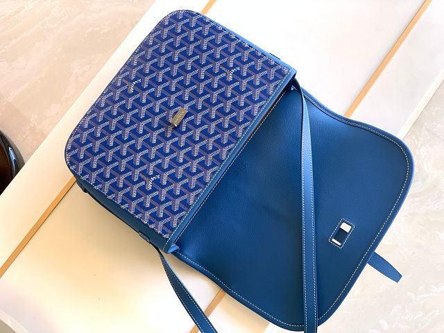 Goyard original canvas belvedere MM bag GY0073 blue