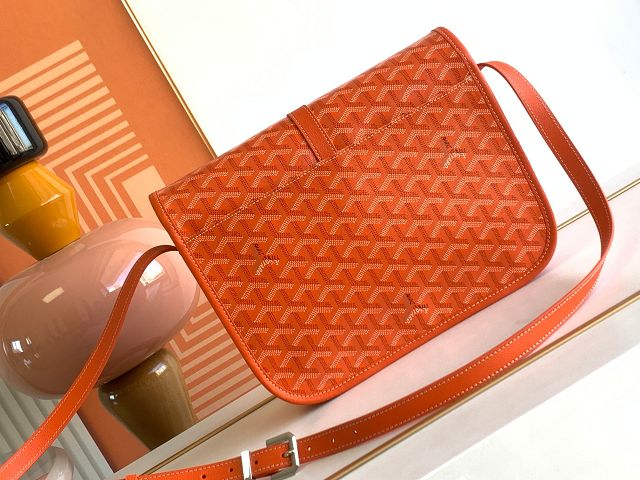 Goyard original canvas belvedere MM bag GY0073 orange