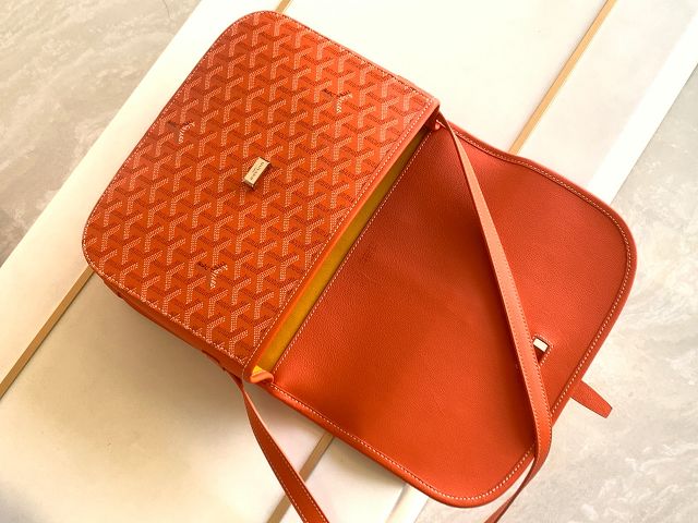 Goyard original canvas belvedere MM bag GY0073 orange