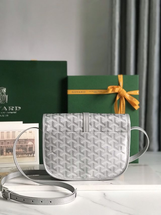 Goyard original canvas belvedere bag GY0012 silver