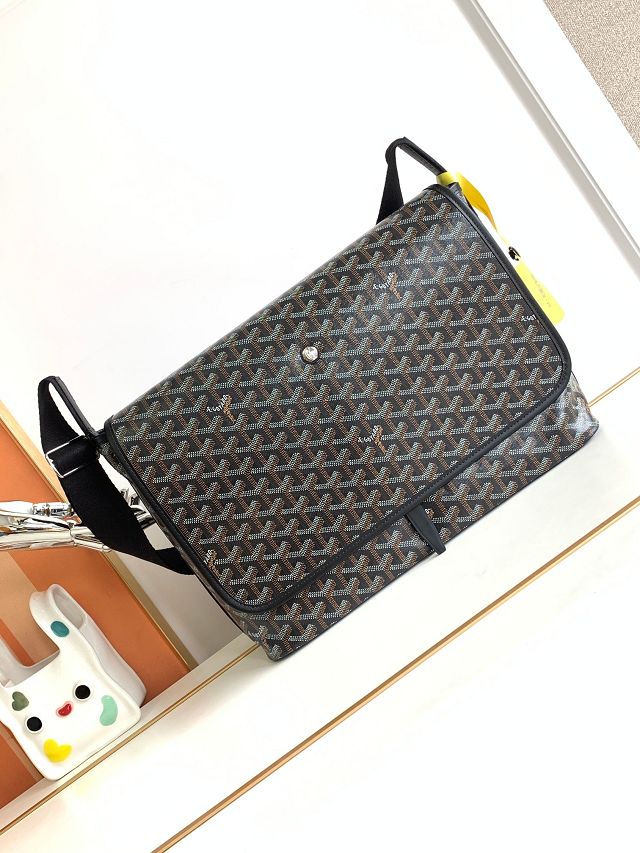 Goyard original canvas capetien messenger bag GY0067 black