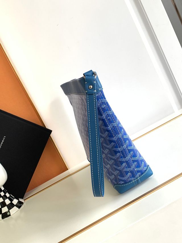 Goyard original canvas conti pouch GY0066 blue