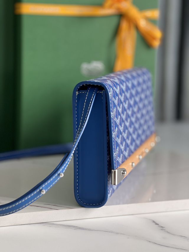 Goyard original canvas monte-carlo PM clutch GY0071 blue