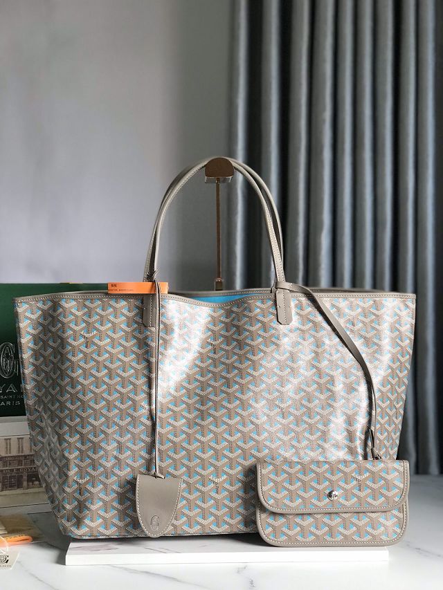 Goyard original canvas saint louis GM bag GY0070 blue