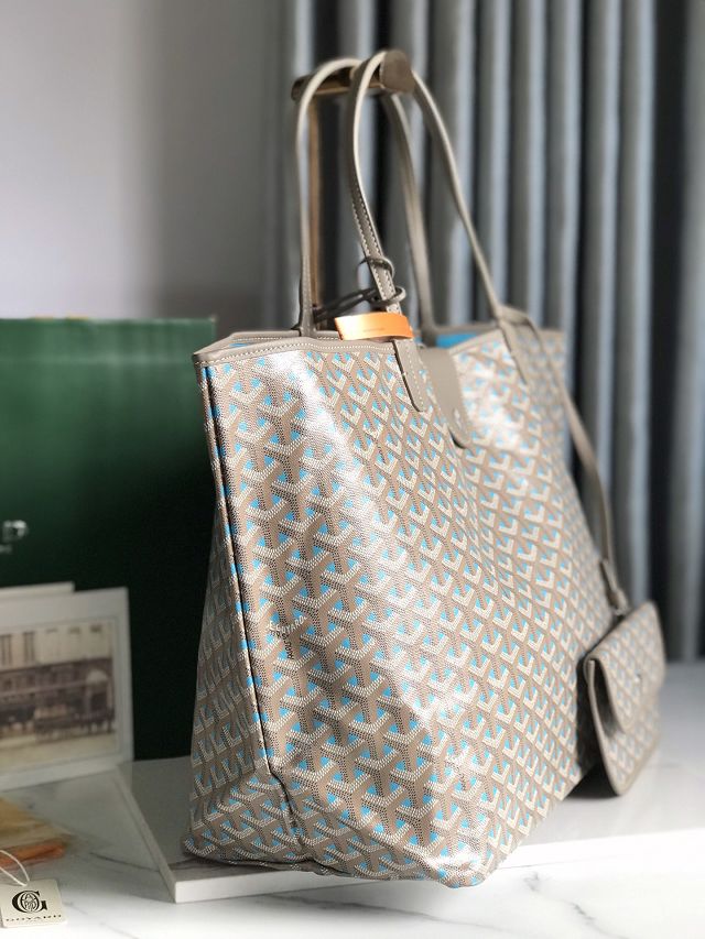 Goyard original canvas saint louis GM bag GY0070 blue