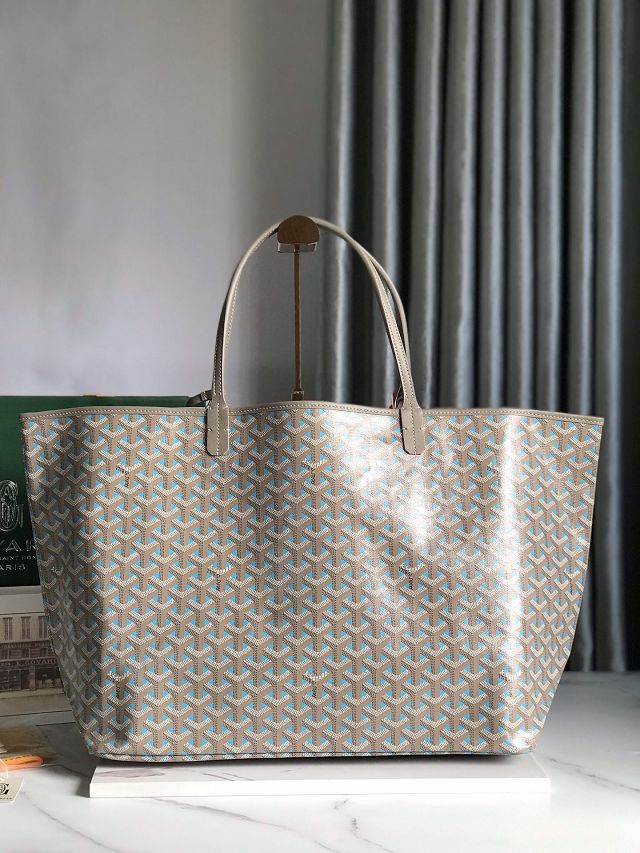 Goyard original canvas saint louis GM bag GY0070 blue