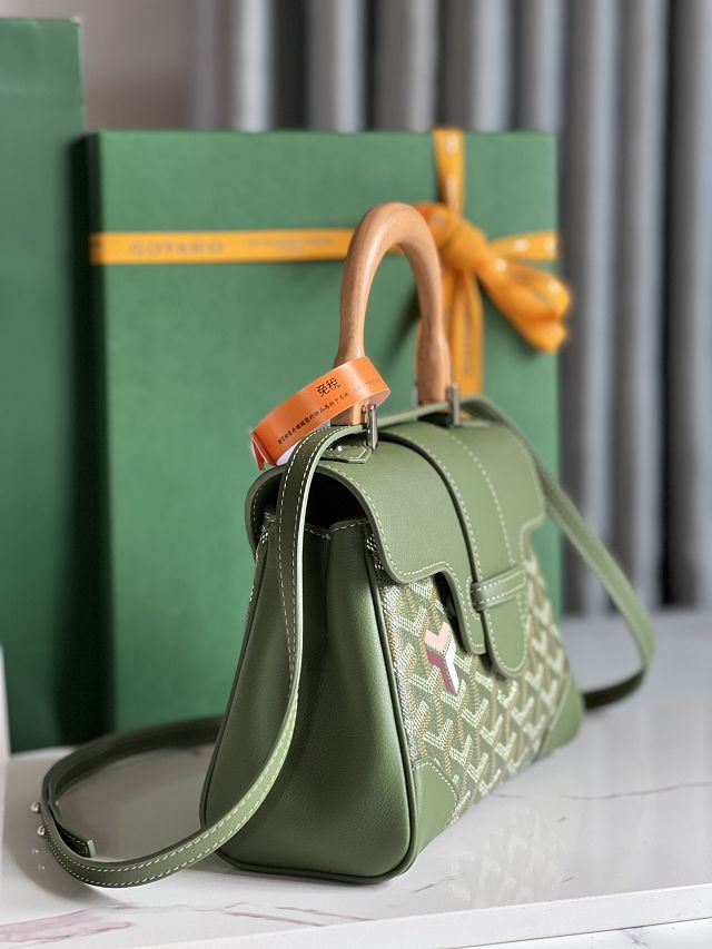 Goyard original canvas saigon souple mini bag GY0007 khaki